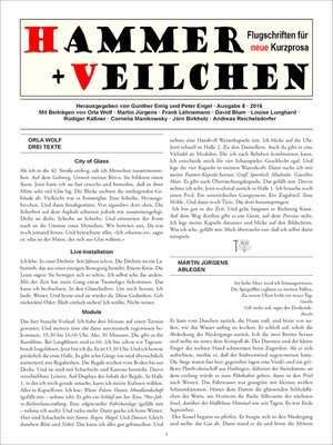 cover image of Hammer + Veilchen Nr. 8